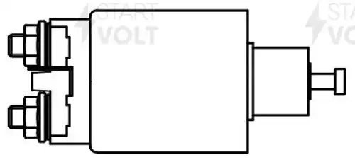Реле втягивающее стартера для а/м Chery Amulet (03-) 1.6i (VSR 2709) VSR 2709 START VOLT