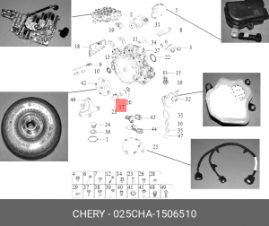 Фильтр масляный АКПП CHERY Tiggo 4,7Pro OE 025CHA-1506510 CHERY
