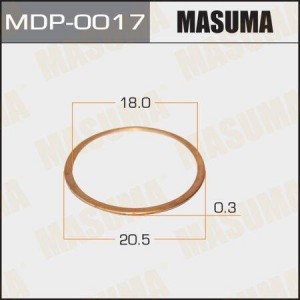 шайба! для форсунки медь 18х20.5х0.3\ Mazda MDP-0017 MASUMA
