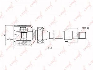 ШРУС внутренний CI-7500 LYNXAUTO