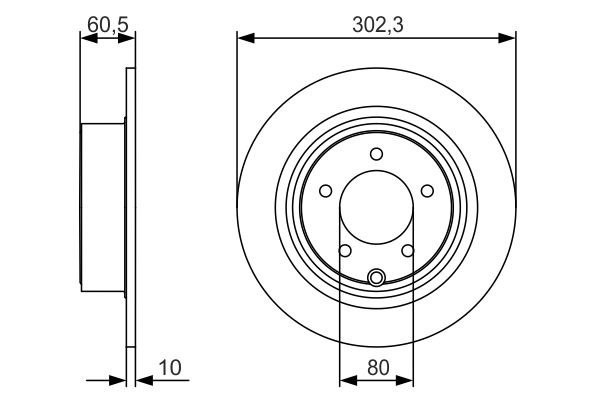 MITSUBISHI OUTLANDER XL/ JEEP PATRIOT (MK74) 302x10 0986479R07 BOSCH
