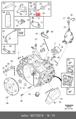 Сливная пробка VOLVO 30 713 219 30713219 VOLVO