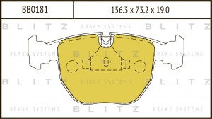 Колодки тормозные дисковые передние BMW 7(E38)/ 5(E39)/ X5(E53) 96- BB0181 BB0181 BLITZ
