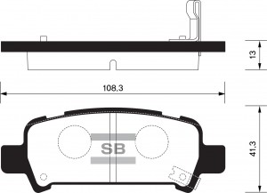 Колодки тормозные дисковые Subaru Forester 2.0 97-02/Impreza 00/Legacy 98 SP2120 SP2120 SANGSIN