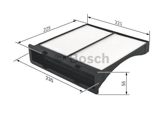 Фильтр воздушный салона SUBARU Forester,Impreza (07-12) BOSCH 1 987 432 262 BOSCH