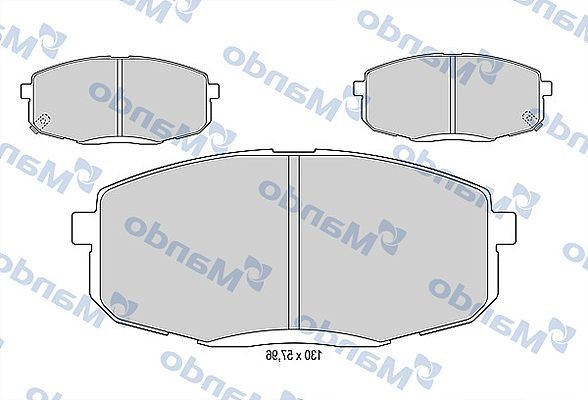 Колодки тормозные HYUNDAI Creta (17-),i30 KIA Ceed (07-) передние (4шт.) MANDO MBF015183 MANDO