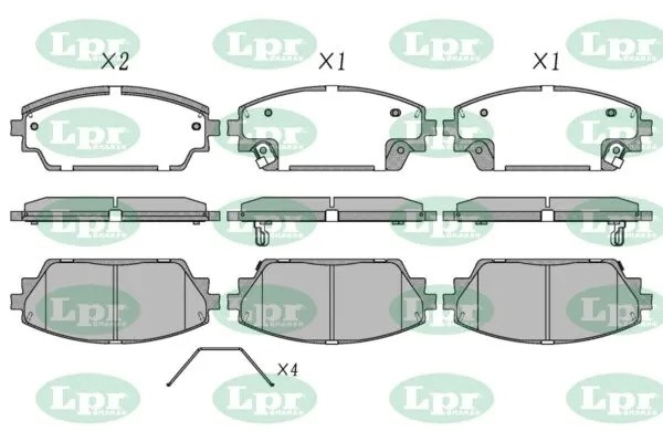 Колодки тормозные MAZDA 3 18- передние 05P2278 05P2278 LPR