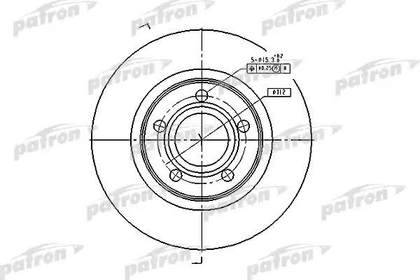 Тормозной диск PBD2806 (DF2806) PBD2806 PATRON