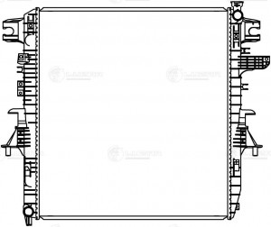 Радиатор охл. для ам Nissan Patrol VI (10-),Infiniti QX56 (10-),QX80 (13-) 5.6i  LRC 14110 LUZAR