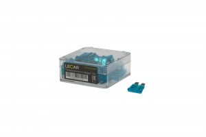Предохранители 15А, 50 шт, (пластиковый бокс) LECAR Стандарт LECAR000050503 LECAR