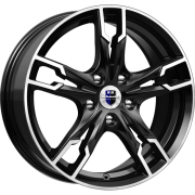 КиК Солар 17.0 / 7.0J PCD 5x112.00 ET 45.00 ЦО 66.60 Литой / Черный глянцевый с  75053SK K K