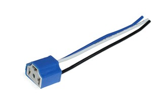 Патрон под лампу H4 с проводами, прямой (керамика) "NORD YADA" 904343 NORD YADA