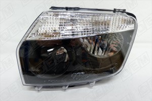 Фара левая Renault Duster 1 2011-2015, черная OEM0165FL OEMPARTS