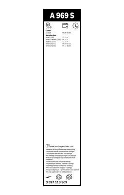 MERCEDES BENZ R171 SLK (2004>) 550/550MM 3 397 118 969 BOSCH