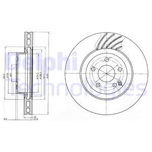 BG3877 диск тормозной передний!\ MB W211/S211 3.0-5.0/3.2CDi/4.0CDi 02> BG3877 DELPHI