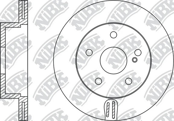 Диск тормозной MERCEDES BENZ W211/W212/W204/W219  RN1272 RN1272 NIBK