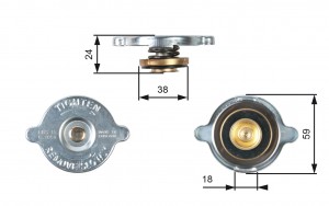 Крышка радиатора RC113 (7410-30013) RC113 GATES