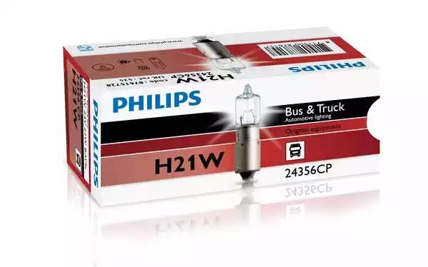 Лампа 24V H21W BAY9s PHILIPS 24356CP PHILIPS