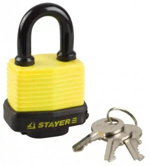 Замок навесной 50мм всепогодный STAYER 3714040 STAYER