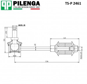 Стойка стабилизатора заднего TOYOTA RAV IV TS-P2461 TSP2461 PILENGA