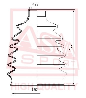 ПЫЛЬНИК ШРУС КОМПЛЕК [12] ASBT5 ASBT-5 ASVA