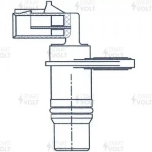 Датчик коленвала и фазы для а/м КАМАЗ с дв. Cummins ISLe/ISBe (VS-CS 0702) VSCS0702 START VOLT