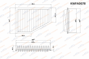 Фильтр воздушный CHERY Bonus (11-) KORWIN KWFA0078 KORWIN