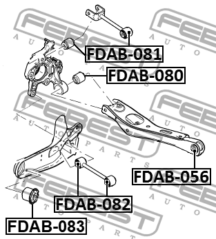 Сайлентблок задн тяги FORD EXPLORER 02-11 FDAB-082 FDAB-082 FEBEST