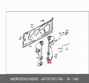 стеклоподъемник двери левый A9737201746 MERCEDES BENZ