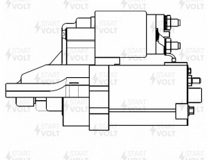 Стартер для а/м Ford Focus II 04- 1.8i 1,4кВт LSt1003 LST1003 START VOLT
