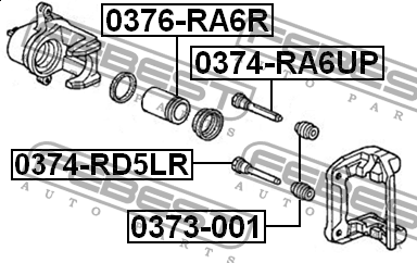 Поршень HONDA Legend (00-) суппорта тормозного заднего FEBEST 0376-RA6R FEBEST