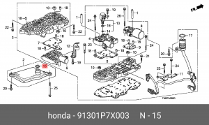 МАНЖЕТА,19.20X1.90 91301P7X003 HONDA
