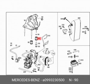 MERCEDES BENZ W222 (2013>) A 099 323 05 00 MERCEDES BENZ