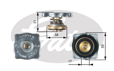 Крышка радиатора RC130 (7410-30053) RC130 GATES