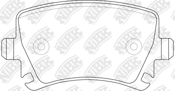 Колодки тормозные VW Golf,Touran AUDI A3,A6 SKODA Octavia задние (4шт.) NIBK PN0349 NIBK