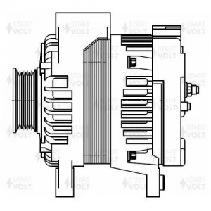 Генератор для а/м Chevrolet Aveo T250 (08-) 1.2i/Spark M300 (11-) 1.0i 80A (LG 0 LG0503 START VOLT