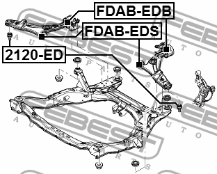 Сайлентблок рычага задний FORD EDGE 2007-2014 FDAB-EDB FDAB-EDB FEBEST