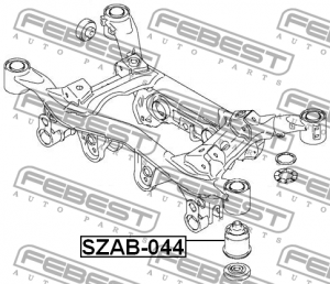 Сайлентблок SUZUKI Grand Vitara подрамника переднего FEBEST SZAB-044 FEBEST