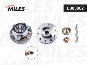 Ступица колеса передняя с подшипником (5 отверстий) OPEL ASTRA H/ZAFIRA 04- (SKF DB83002 MILES