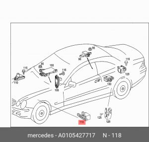 MERCEDES BENZ C209 CLK COUPE (2002-2010) A  0105427717 MERCEDES BENZ
