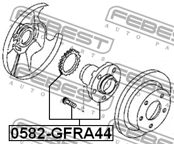 Ступица 0582-GFRA44 0582-GFRA44 FEBEST