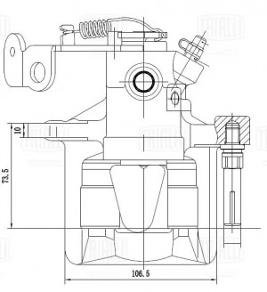 Суппорт торм. Opel Astra G (98-) т/с Bosch зад. лев. d=34мм (CF 032115) CF 032115 TRIALLI