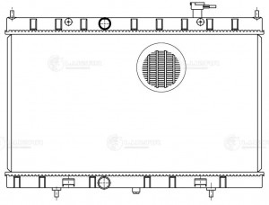 Радиатор охл. для а/м Nissan X-Trail T32 (14-) 2.0/2.5 (LRc 14CM) LRc14CM LRC14CM LUZAR