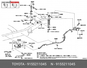 болт 91552-11045 91552-11045 TOYOTA