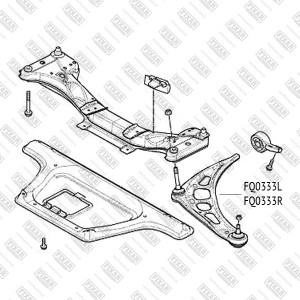 Рычаг подвески передний нижний левый BMW 3(E46) 98- FQ0333L FQ0333L FIXAR