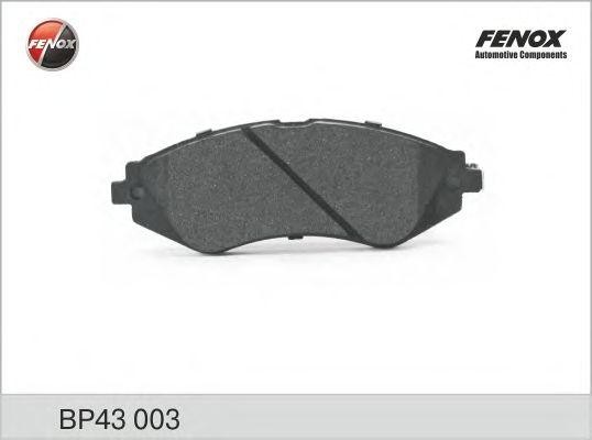 Колодки тормозные дисковые передние BP43003 FENOX