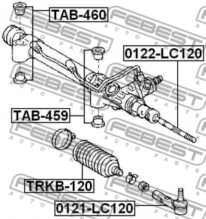 Опора рулевой рейки TAB-459 TAB-459 FEBEST