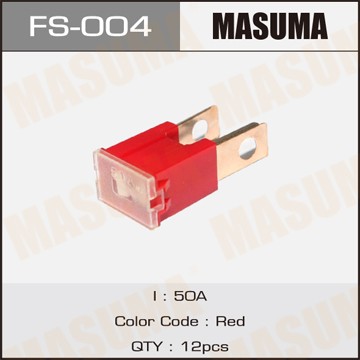 предохранитель силовой! тип 'папа' 50A красный\ FS-004 MASUMA