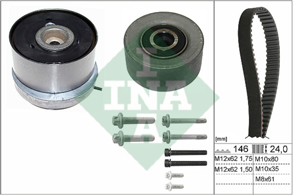 OPEL ASTRA H (2004-2009)/ CHEVROLET CRUZE (2009>) 1,6-1,8 530 0724 10 INA