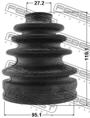 Пыльник ШРУСа внутренний LEXUS LX470, TOYOTA LAND CRUISER 100 0115-2UZFE 0115-2UZFE FEBEST